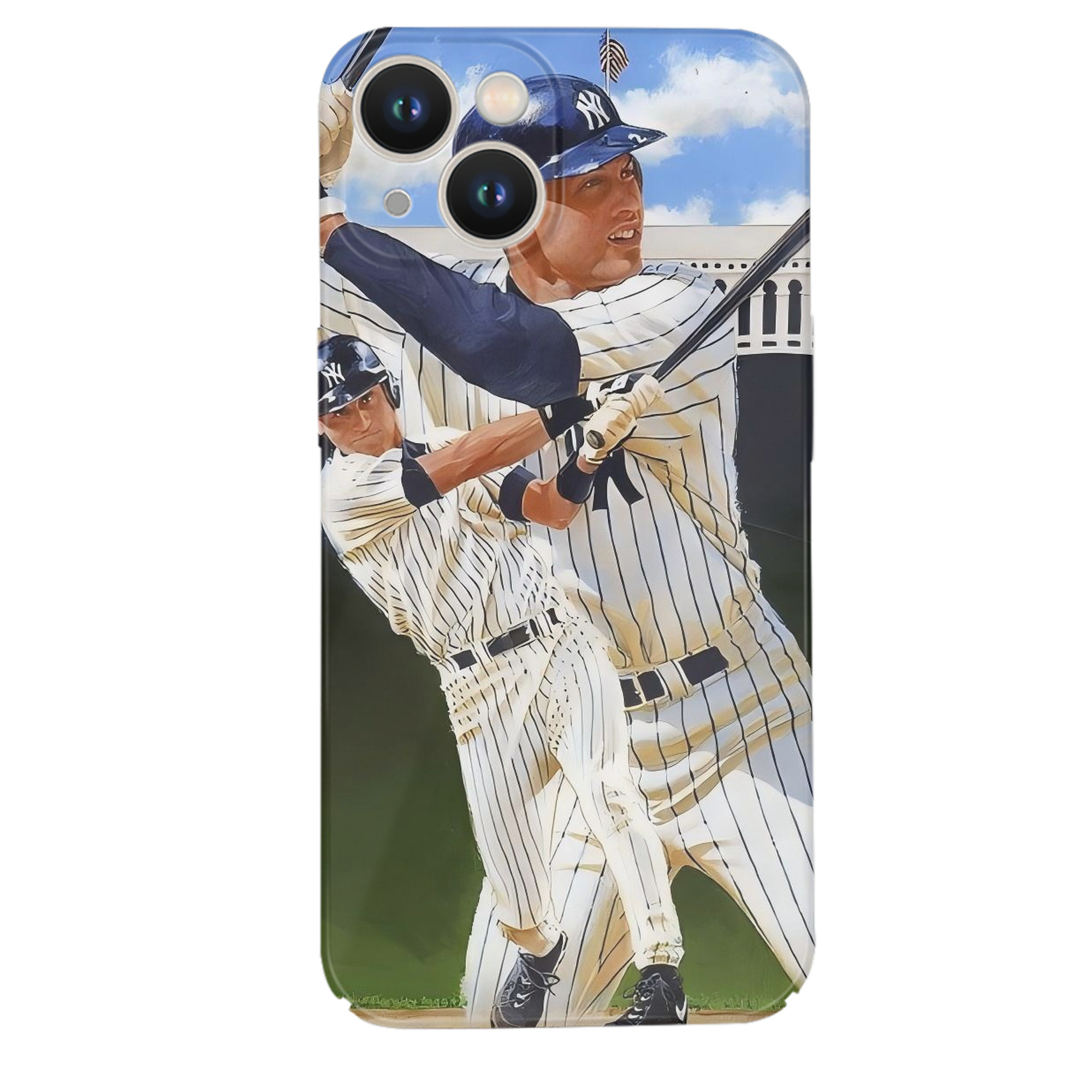 Derek Jeter 108 IPhone 14 Series Full-Cover Hard Case – Shockproof With Raised Camera Protection – Precise Cutouts, Wireless Charging Compatible – Durable, Anti-Yellowing, Easy To Clean